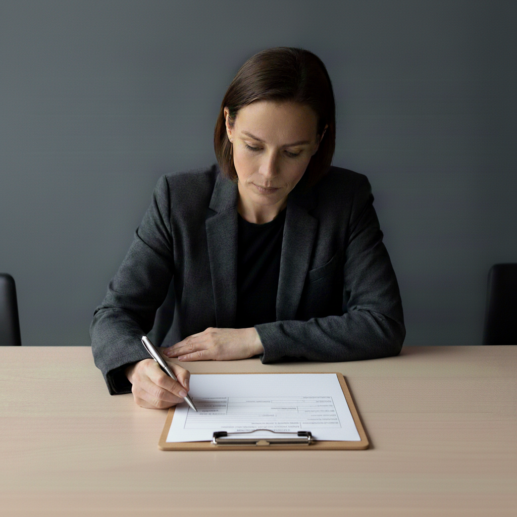 A futuristic digital glowing blue pen signing an electronic law document. The image uses cinematic blue lighting on a dark, professional background to represent secure e-signature automation